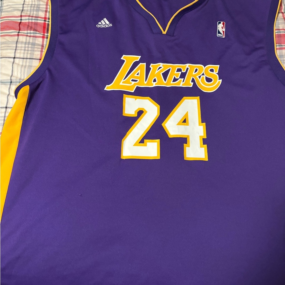 Adidas Purple and Yellow Basketball Jersey
